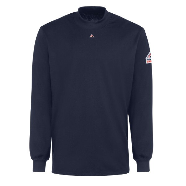 Bulwark Lightweight FR Mock Turtleneck in Navy